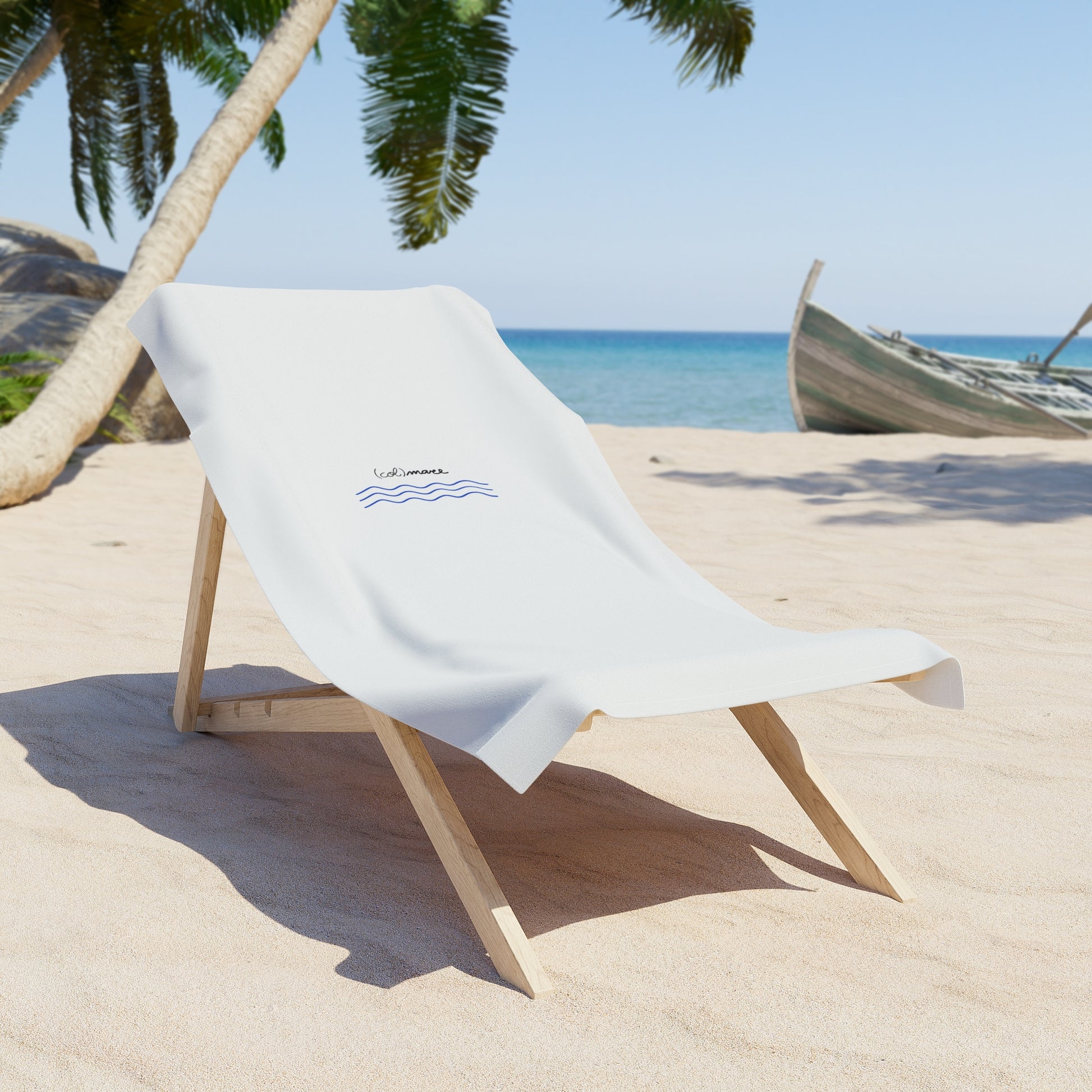 Col mare - White Beach Towel